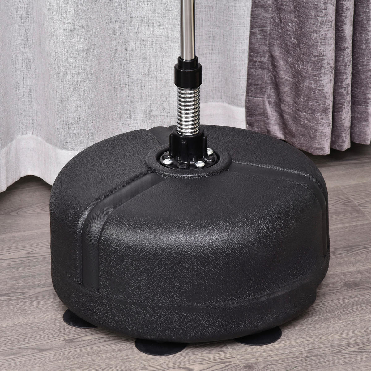 HOMCOM Punchingballset schwarz Stahl H/D: ca. 154x48 cm Punchingballset - rot/schwarz (48,00/154,00cm) - HOMCOM