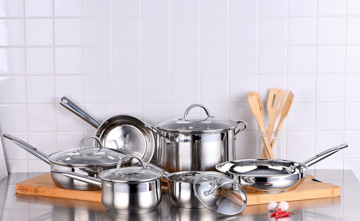 BERGNER Kochtopf GOURMET silber Edelstahl B/H/L: ca. 29,6x15,5x39 cm GOURMET - silber (39,00/29,60/15,50cm) - BERGNER