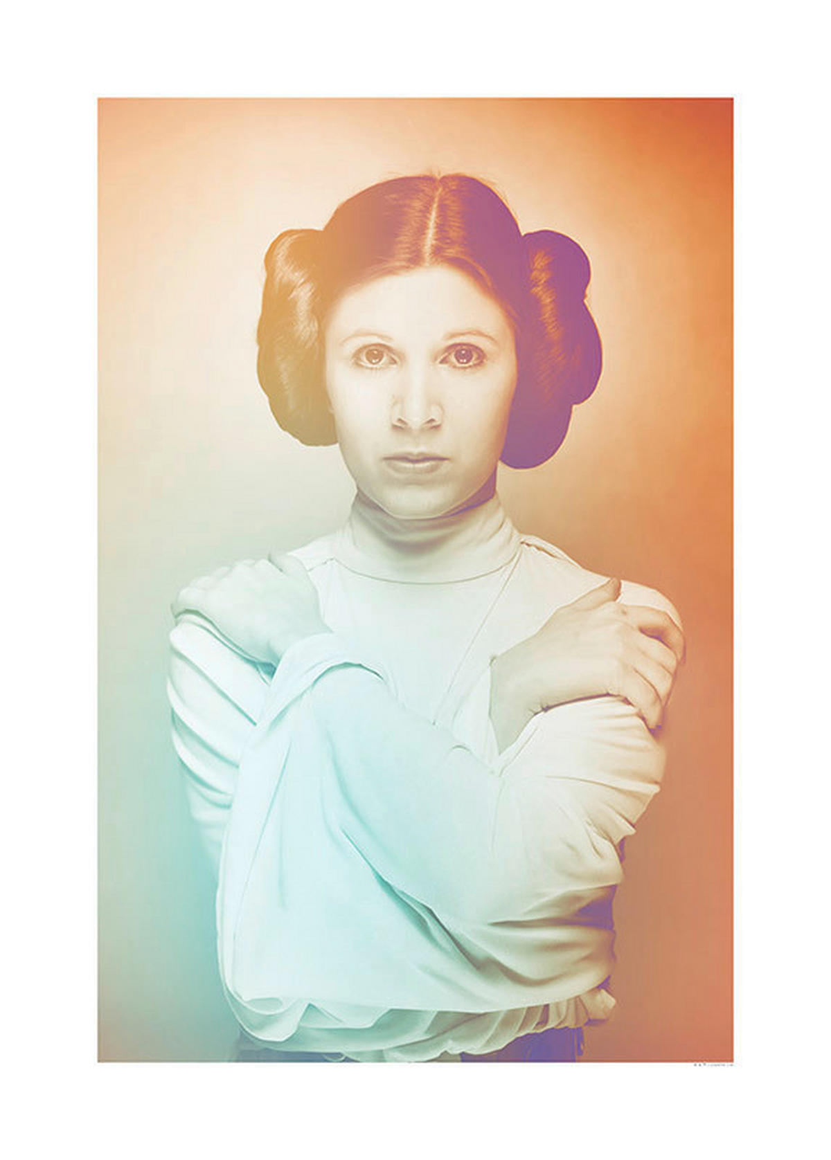 Komar Poster Star Wars Classic Icons Color Leia Star Wars B/L: ca. 50x70 cm Star Wars Classic Icons Color Leia - (50,00/70,00cm) - Komar
