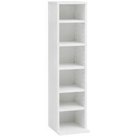 CD Regal weiß B/H/T: ca. 21x90x20 cm CD-Regal - weiß (21,00/90,00/20,00cm) - Wohnling