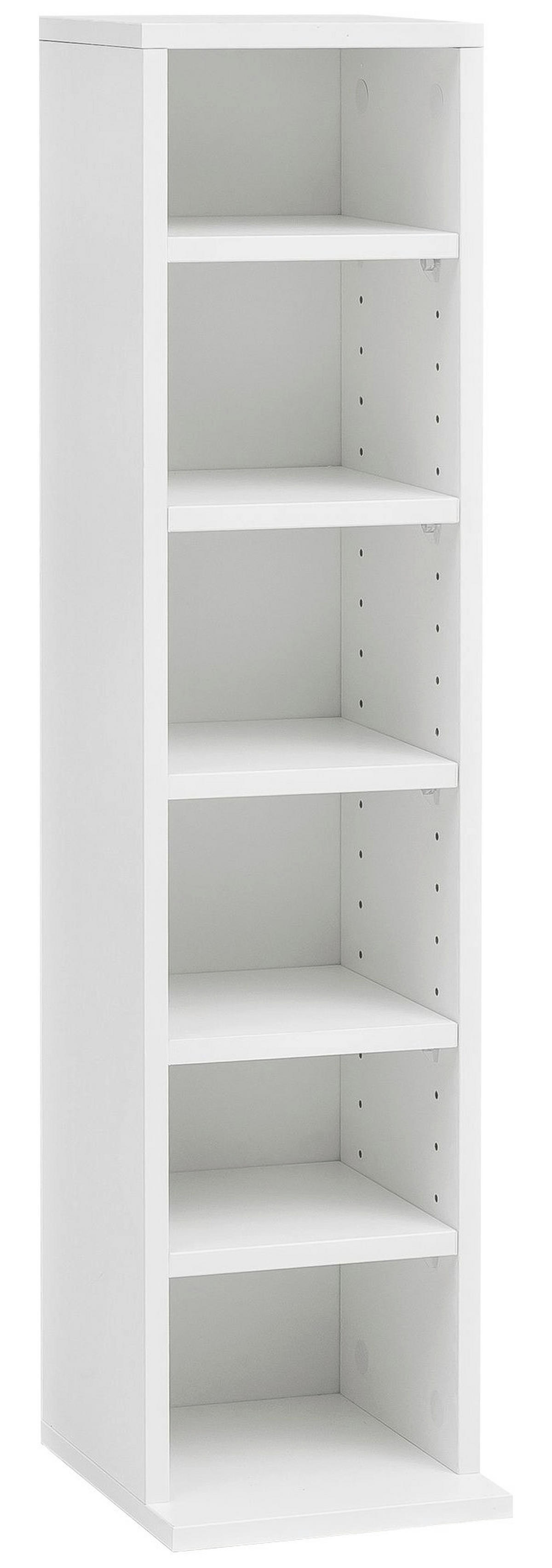 CD Regal weiß B/H/T: ca. 21x90x20 cm CD-Regal - weiß (21,00/90,00/20,00cm) - Wohnling