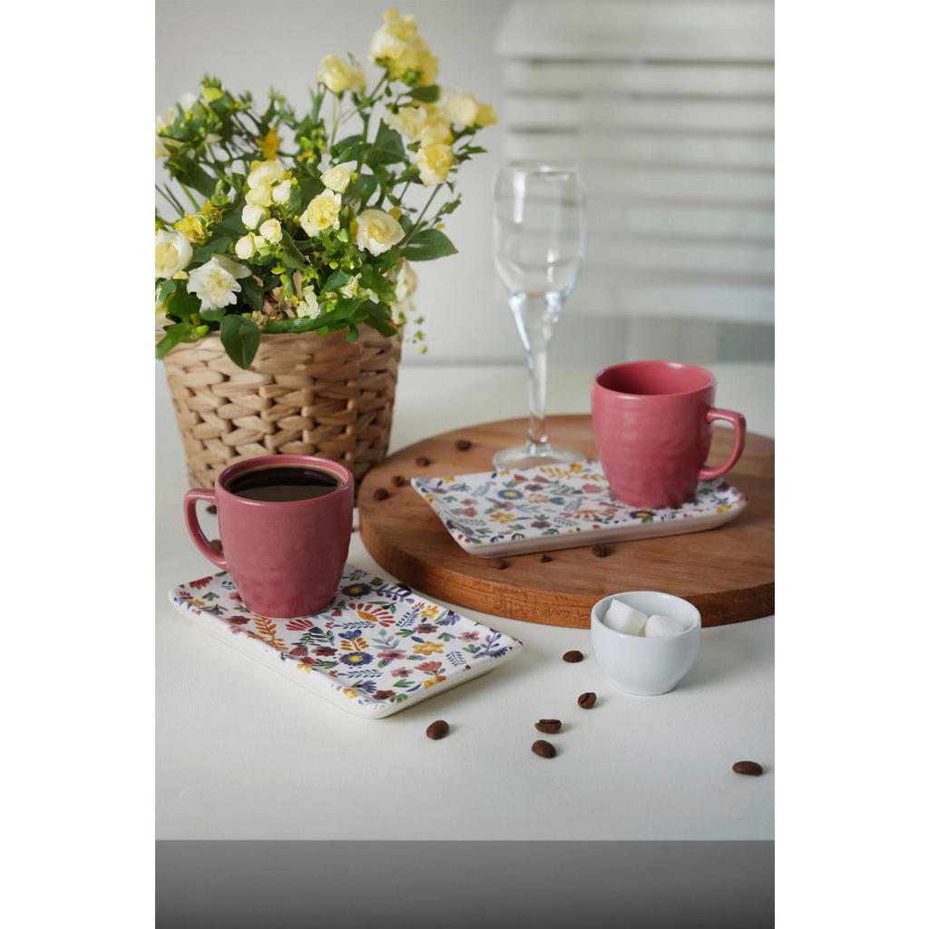 Thumbnail - HermiaConcept Kaffeetassen-Set Giannis 4-tlg. multicolor Steinzeug