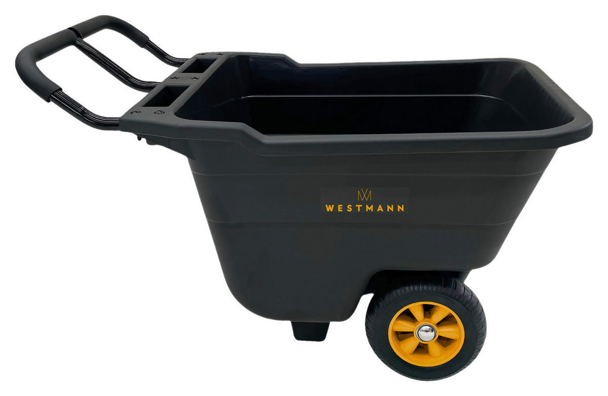 Westmann Schubkarre Prakta schwarz B/H/L: ca. 55,5x67x985 cm Prakta - schwarz (985,00/55,50/67,00cm) - Westmann