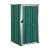 VidaXL Geräteschuppen grün Stahl B/H/T: ca. 88x210x93 cm Geräteschuppen - grün (88,00/210,00/93,00cm) - VidaXL