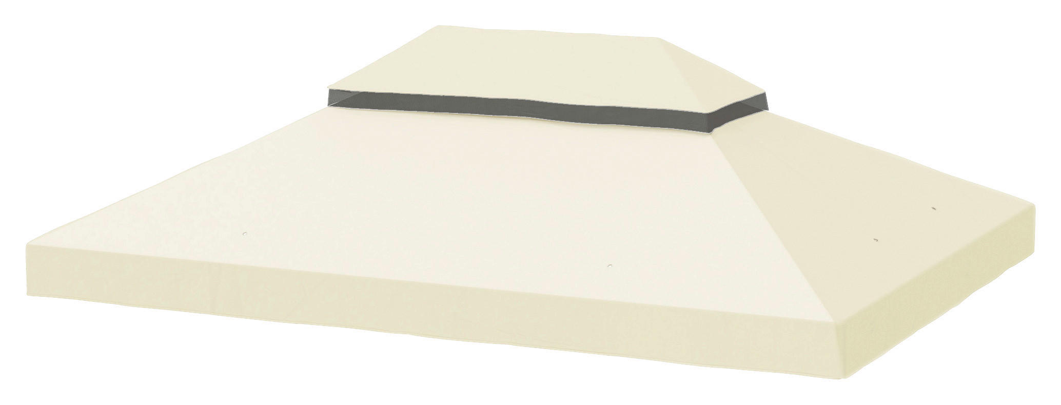 Outsunny Ersatzdach cremeweiß Stoff B/H/L: ca. 300x1x400 cm Pavillon Ersatzdach - cremeweiß (400,00/300,00/1,00cm) - Outsunny