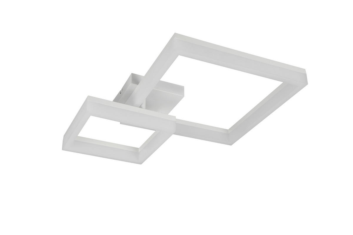 Reality Leuchten LED-Deckenleuchte weiß Metall Kunststoff B/L: ca. 46,5x62 cm LED-Deckenleuchte_Camino - weiß (46,50/62,00cm) - Reality Leuchten