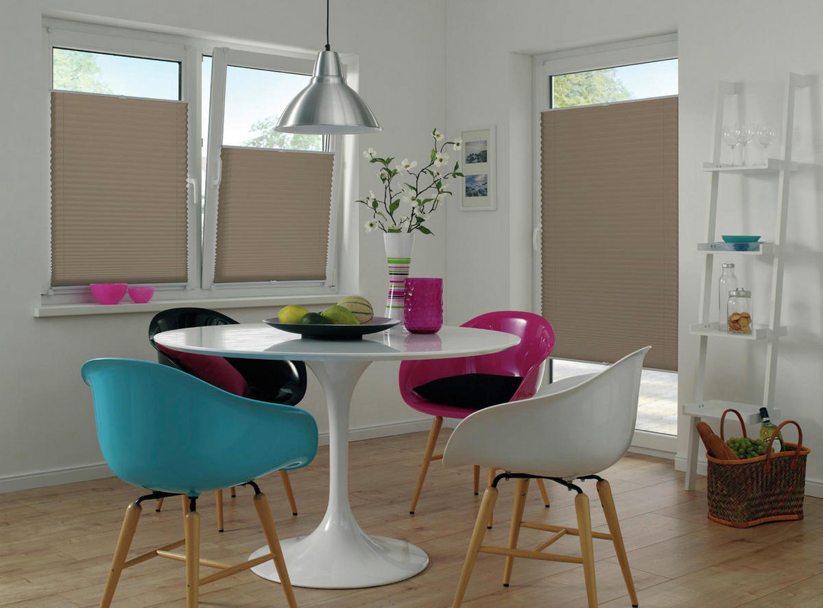 Spannplissee Easyfix Pia taupe B/L: ca. 45x130 cm Easyfix Pia - taupe (45,00/130,00cm)