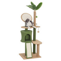 PawHut Kratzbaum grün Polyester B/H/L: ca. 44x139x48 cm Kratzbaum - grün (48,00/44,00/139,00cm) - PawHut