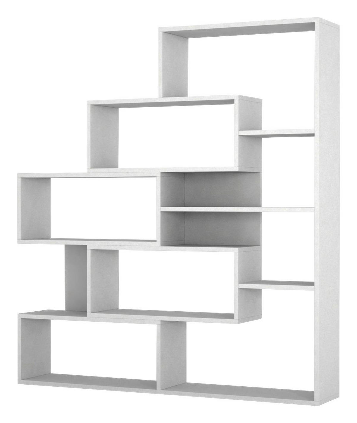 Regal Marla weiß B/H/T: ca. 139x151x22 cm Marla - weiß (139,00/151,00/22,00cm) - moebel17