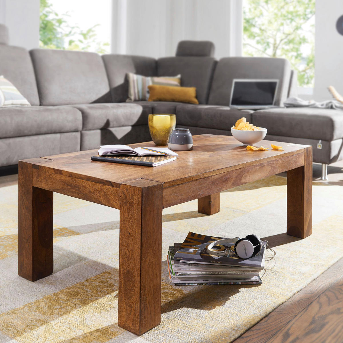 Couchtisch natur B/H/T: ca. 110x40x60 cm Couchtisch - natur (110,00/40,00/60,00cm) - Wohnling