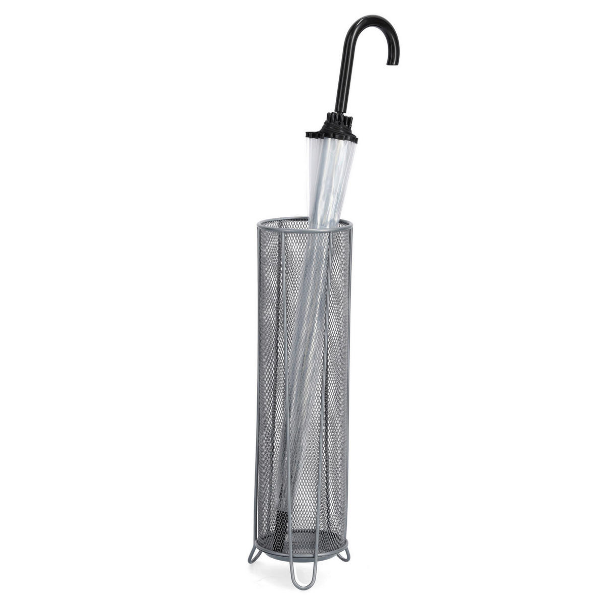 Zeller Schirmständer silber B/H/L: ca. 14x53x14 cm Schirmständer - silber (14,00/14,00/53,00cm) - Zeller