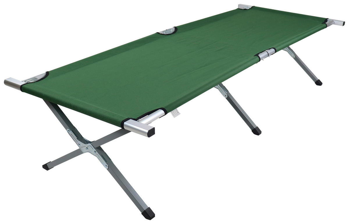 VCM Feldbett Tosali grün Alu B/H/L: ca. 70x45x210 cm Tosali - grün (210,00/70,00/45,00cm) - VCM