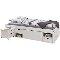Funktionsbett Till weiß Liegefläche B/L: ca. 90x200 cm Till - weiß (96,00/48,00/209,00cm) - Inter Link