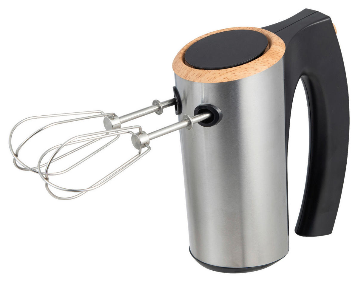 BERGNER Handmixer schwarz silber B/H/L: ca. 10x17,3x20 cm BAKING LOVERS - schwarz/silber (20,00/10,00/17,30cm) - BERGNER