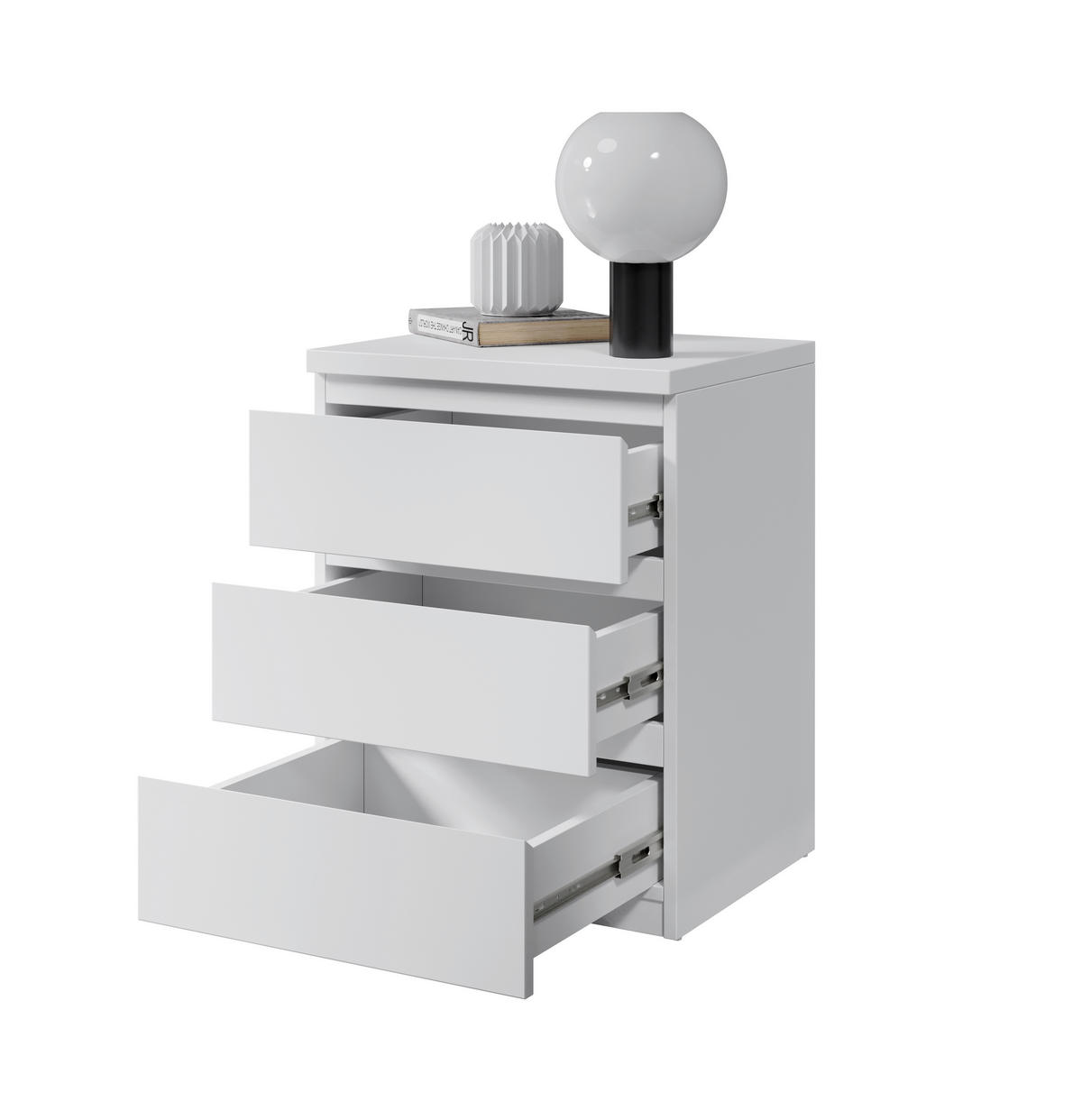 Nachtkonsole Olli weiß B/H/T: ca. 45x61x38 cm Olli - weiß (45,00/61,00/38,00cm)