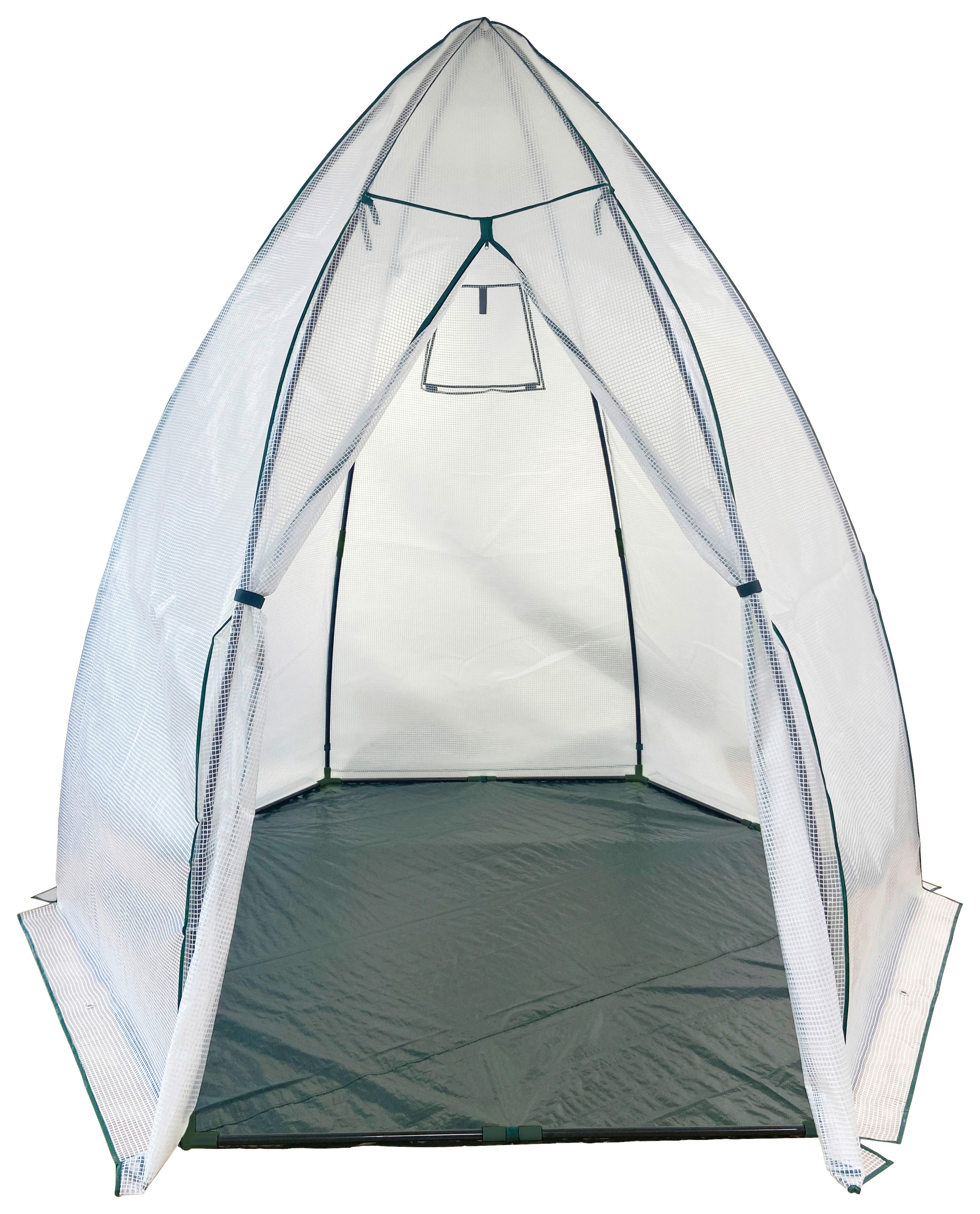 Westmann Gewächshaus Avocado B/H/L: ca. 250x250x250 cm Avocado - weiß (250,00/250,00/250,00cm) - Westmann