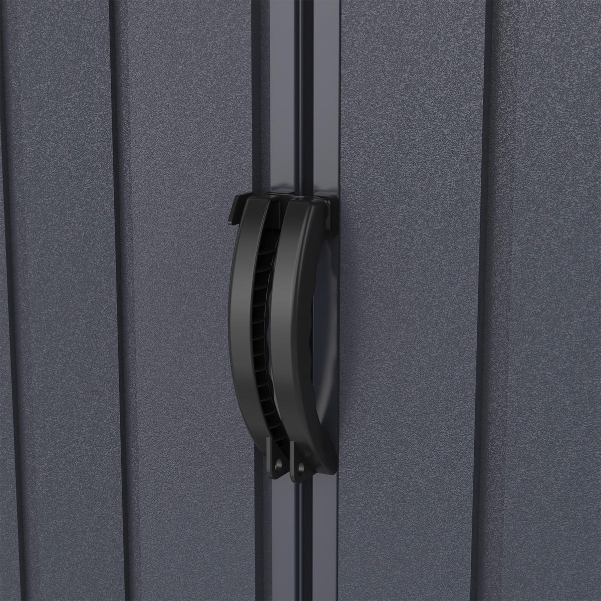 VCM Mülltonnenbox 3er StoreAway grau Kunststoff B/H/L: ca. 124x190x108 cm StoreAway - grau (108,00/124,00/190,00cm) - VCM