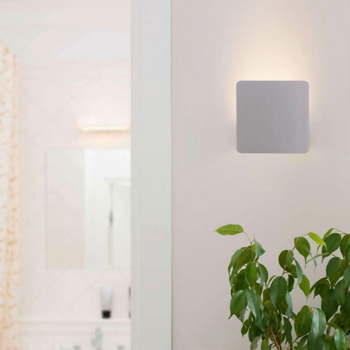 Näve Leuchten LED Wandleuchte NV1154559 silber Aluminium B/H/T: ca. 14x6x14 cm 1 Brennstellen Stan - silber (14,00/6,00/14,00cm) - Näve Leuchten