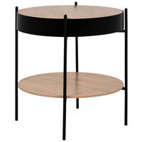 Beistelltisch Trelleborg B/H/T: ca. 48x48x48 cm Trelleborg - Eiche/schwarz (48,00/48,00/48,00cm)