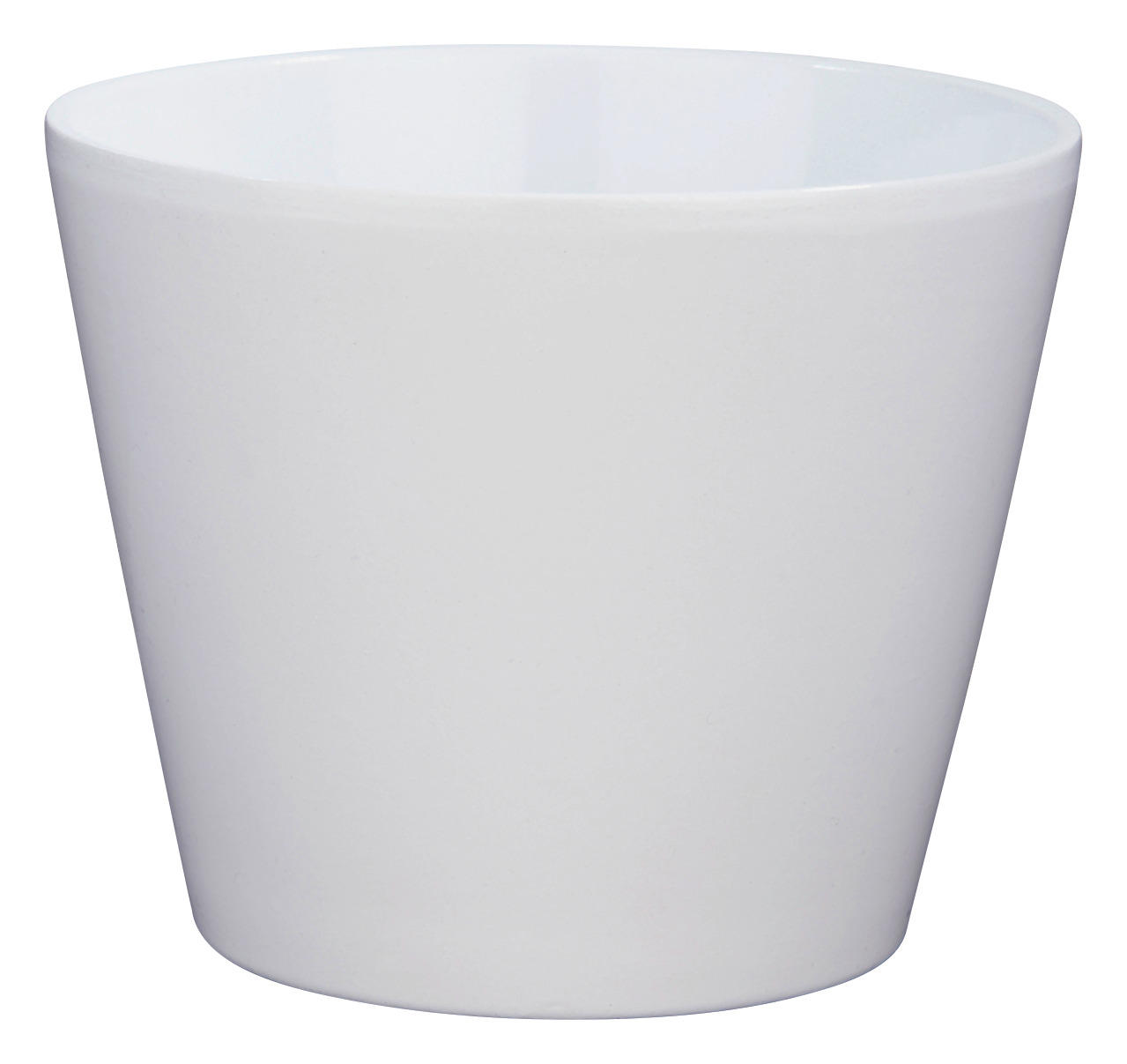 Übertopf Weiß Keramik B/h/l: Ca. 15x12x15 Cm Übertopf Weiß Glänzend - weiß (15,00/15,00/12,00cm)