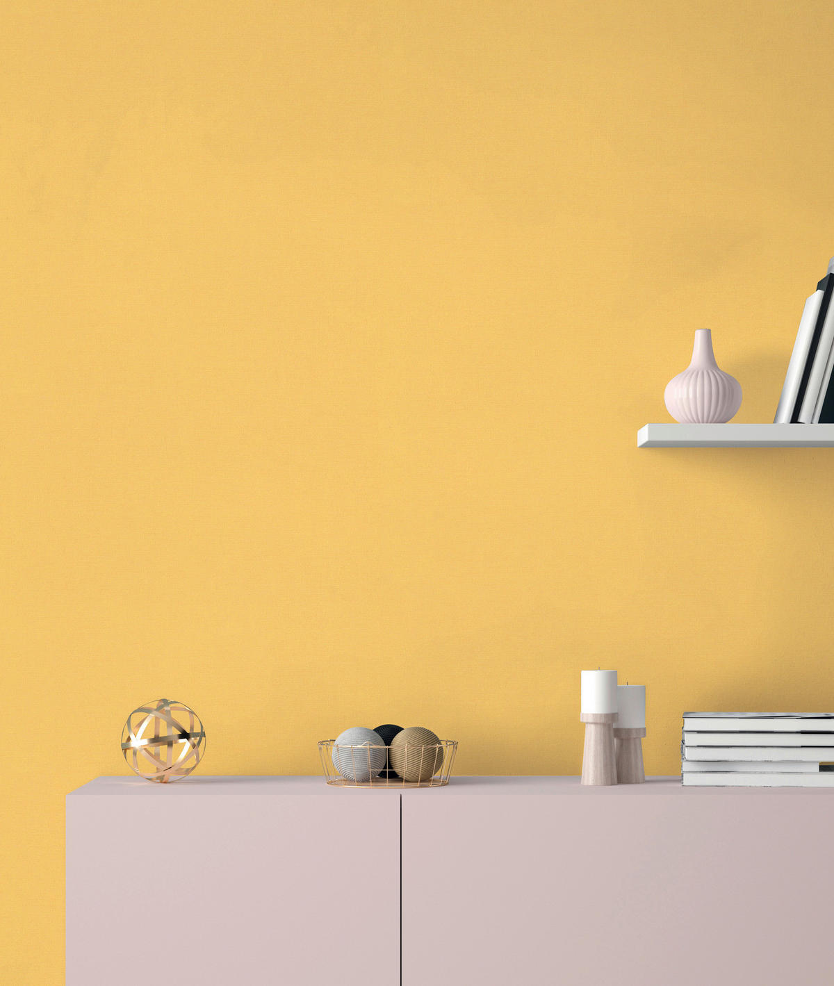 A.S.Creation Vliestapete gelb B/H/D: ca. 53x1005x8,5 cm Vliestapete - gelb (8,50/1005,00cm) - A.S.Creation