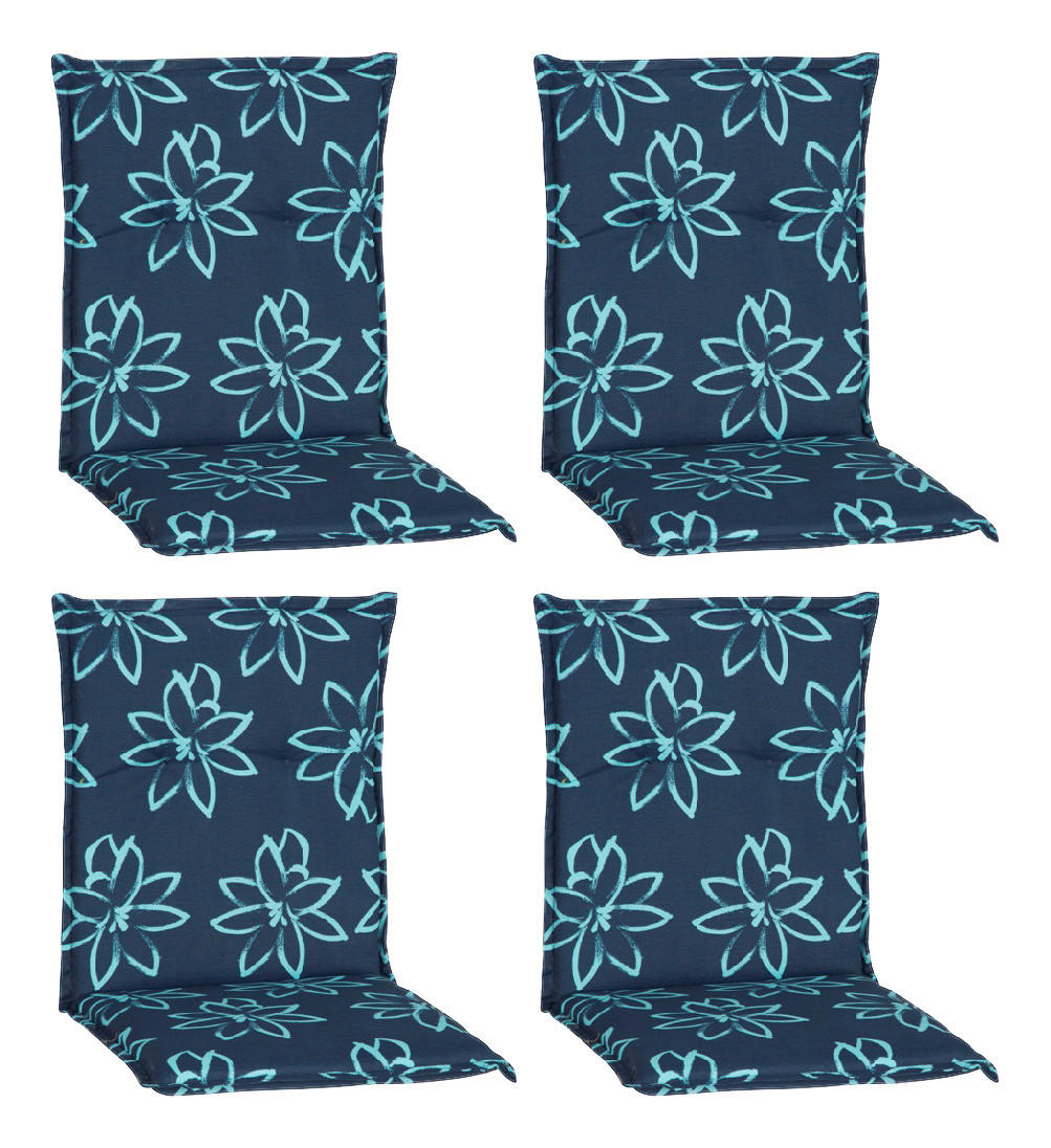 Beo Saumauflage für Niederlehner Bunde hellblau Polyester-Mischgewebe B/H/L: ca. 50x6x101 cm 4er Set Bunde - hellblau/dunkelblau (101,00/50,00/6,00cm) - Beo