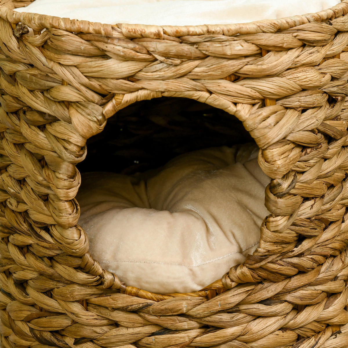 PawHut Katzen-Zubehör braun Polypropylen B/H/L: ca. 32x32x47 cm Katzenturm - braun (47,00/32,00/32,00cm) - PawHut