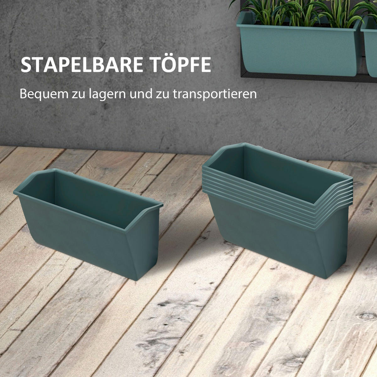 Outsunny Pflanzenständer schwarz Polypropylen B/H/L: ca. 14x52,5x90 cm Pflanzenregal - schwarz (90,00/14,00/52,50cm) - Outsunny