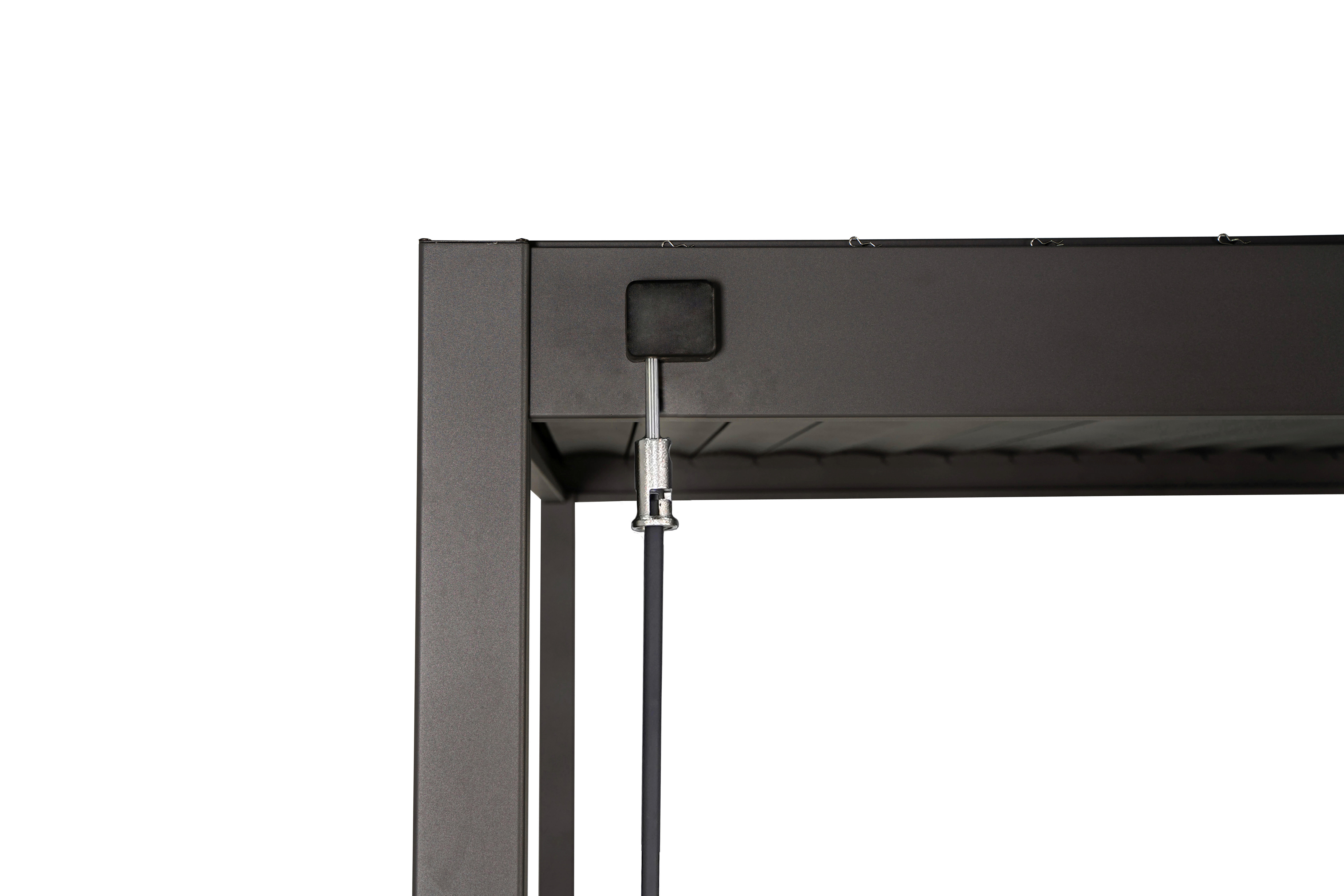 Mirador Element für Pergola anthrazit Stahl B/H/L: ca. 300x240x360 cm Pergola Element - anthrazit (360,00/300,00/240,00cm) - Mirador