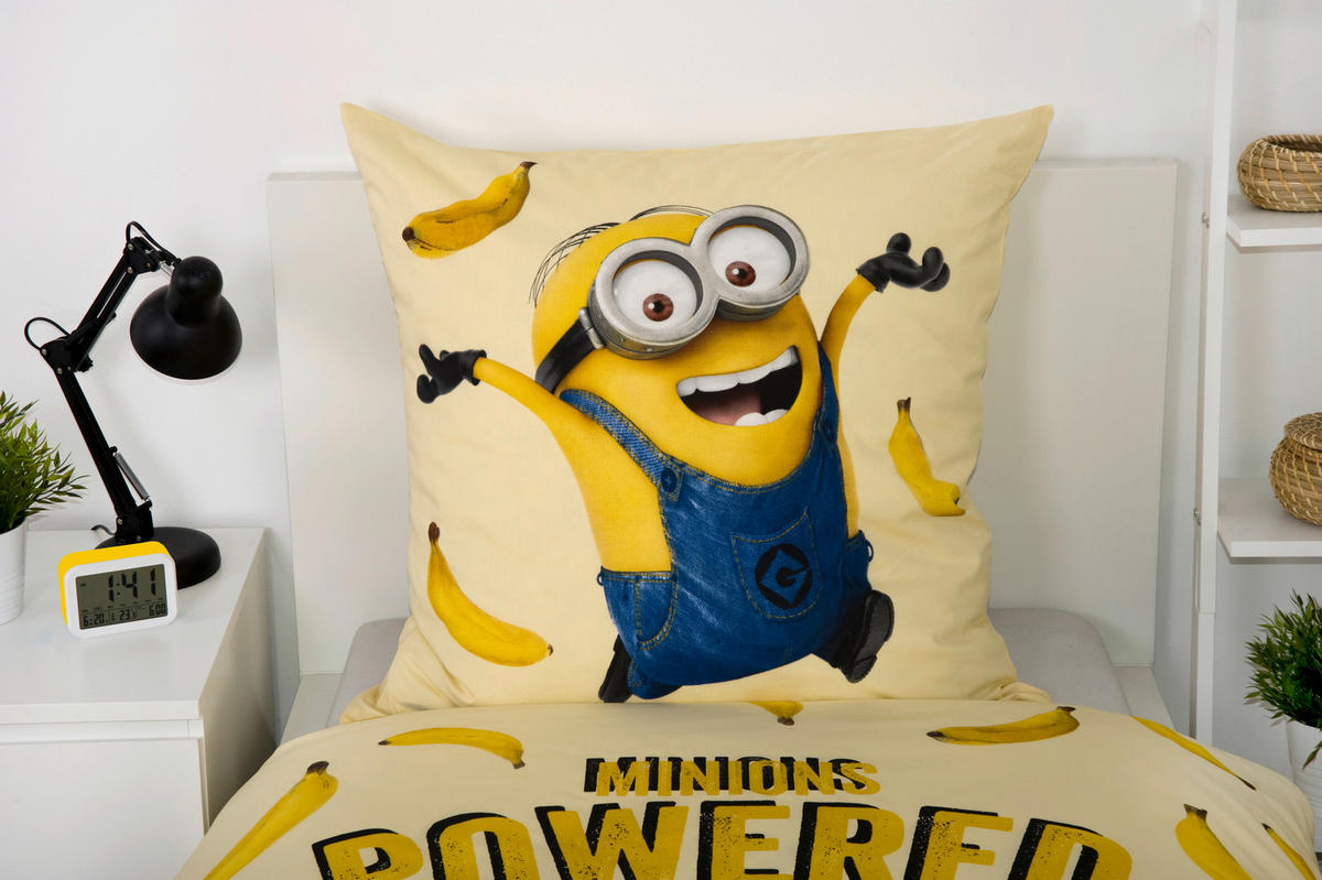 Baumwoll Wende Bettwäsche Minions Renforce Multi Baumwolle B/L: ca. 135x200 cm Minions - Multi (135,00/200,00cm)