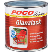 POCOline Acyl Buntlack Silbergrau glänzend ca. 0,25 l Glanzlack_Acryl_2in1 250ml - Silbergrau (250ml) - POCOline