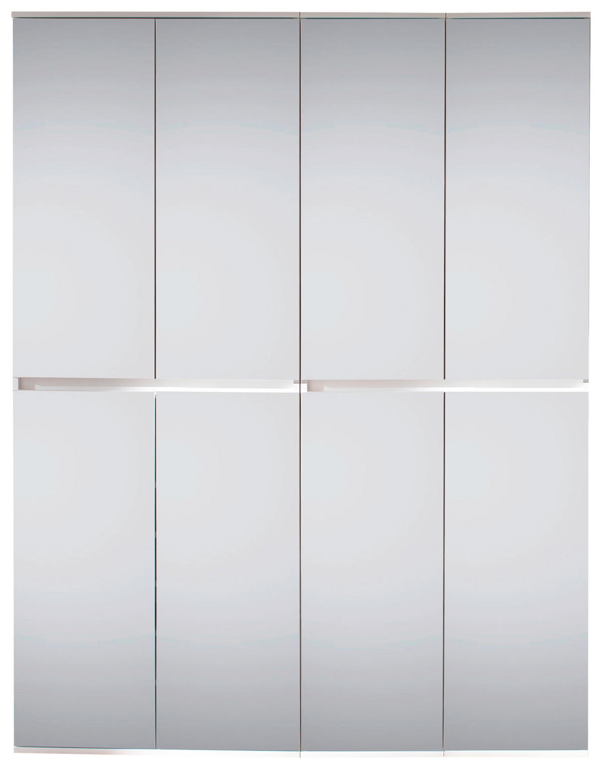 Garderobenschrank Mirror weiß B/H/T: ca. 148x191x34 cm Mirror - weiß (148,00/191,00/34,00cm) - Trendteam