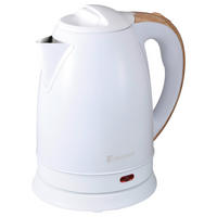 BERGNER Wasserkocher BG-50032-WH weiß Kunststoff B/H/L: ca. 21x16x20 cm ca. 1,8 l NATURALLY - weiß (20,00/21,00/16,00cm) - BERGNER