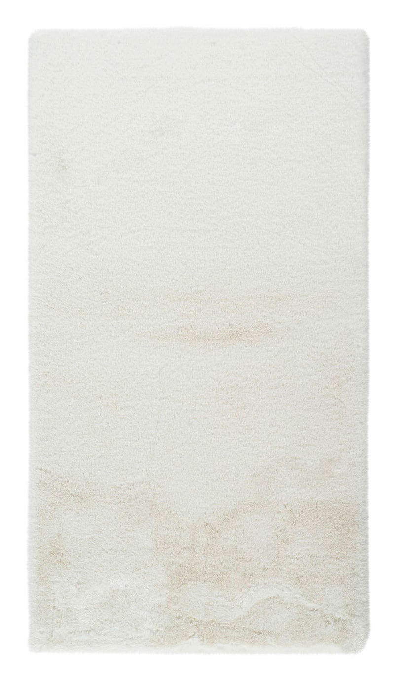 Kayoom Kurzflorteppich Badematte Rabbit Light 625 weiß B/H/L: ca. 50x2,4x90 cm Badematte Rabbit Light 625 - weiß (90,00/50,00/2,40cm) - Kayoom
