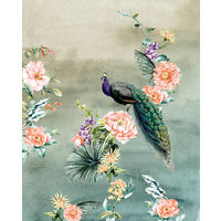 Komar Fototapete Pfau B/L: ca. 200x250 cm Pfau - (200,00/250,00cm) - Komar