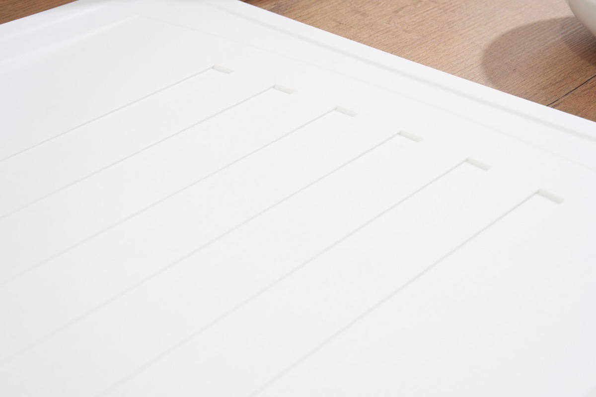 Respekta Einbauspüle Boston 86 x 50 W weiß Mineralite B/H/T: ca. 86x20x50 cm Boston 86 x 50 W - weiß (86,00/20,00/50,00cm) - Respekta