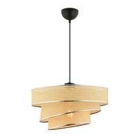 Opviq Pendelleuchte kamel Baumwolle Metall B/H/L: ca. 40x72x40 cm E27 1 Brennstellen Couper Hazeran - kamel (40,00/40,00/72,00cm) - Opviq