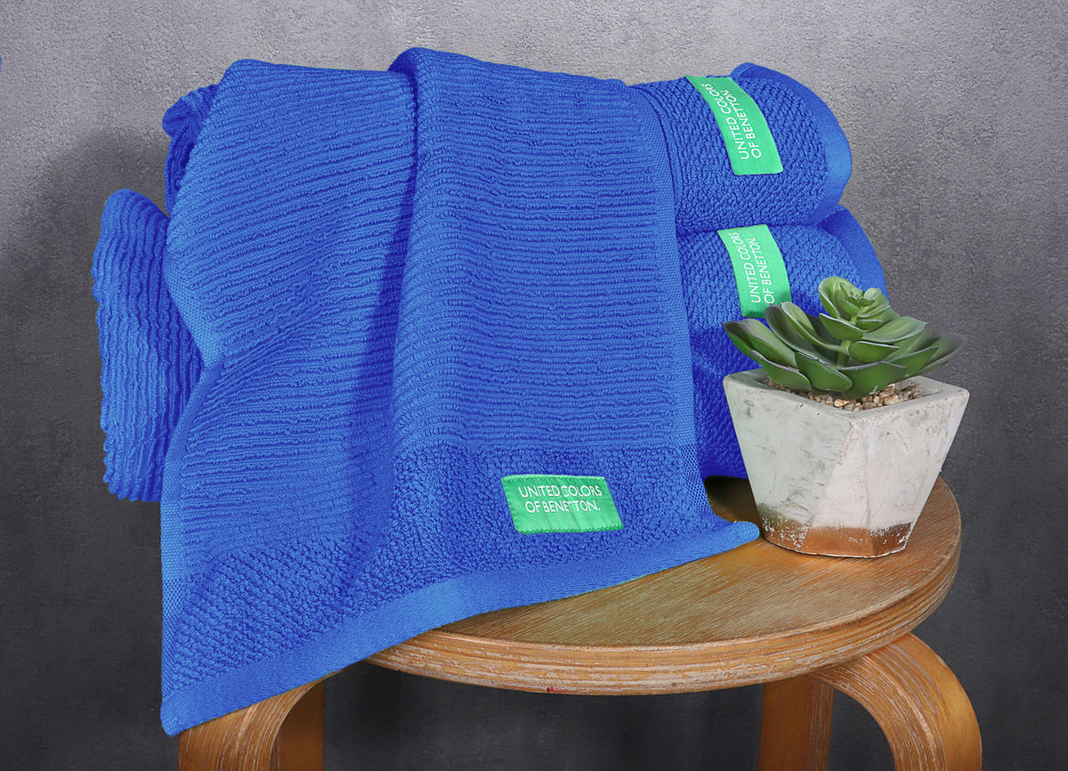 BENETTON Frottier-Set RAINBOW blau Baumwolle RAINBOW - blau - BENETTON