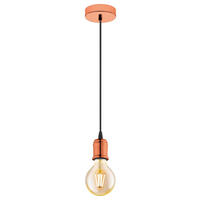 Eglo Pendelleuchte Kupfer Metall B/H/L: ca. 10x200x10 cm E27 1 Brennstellen Yorth - Kupfer (10,00/10,00/200,00cm) - Eglo