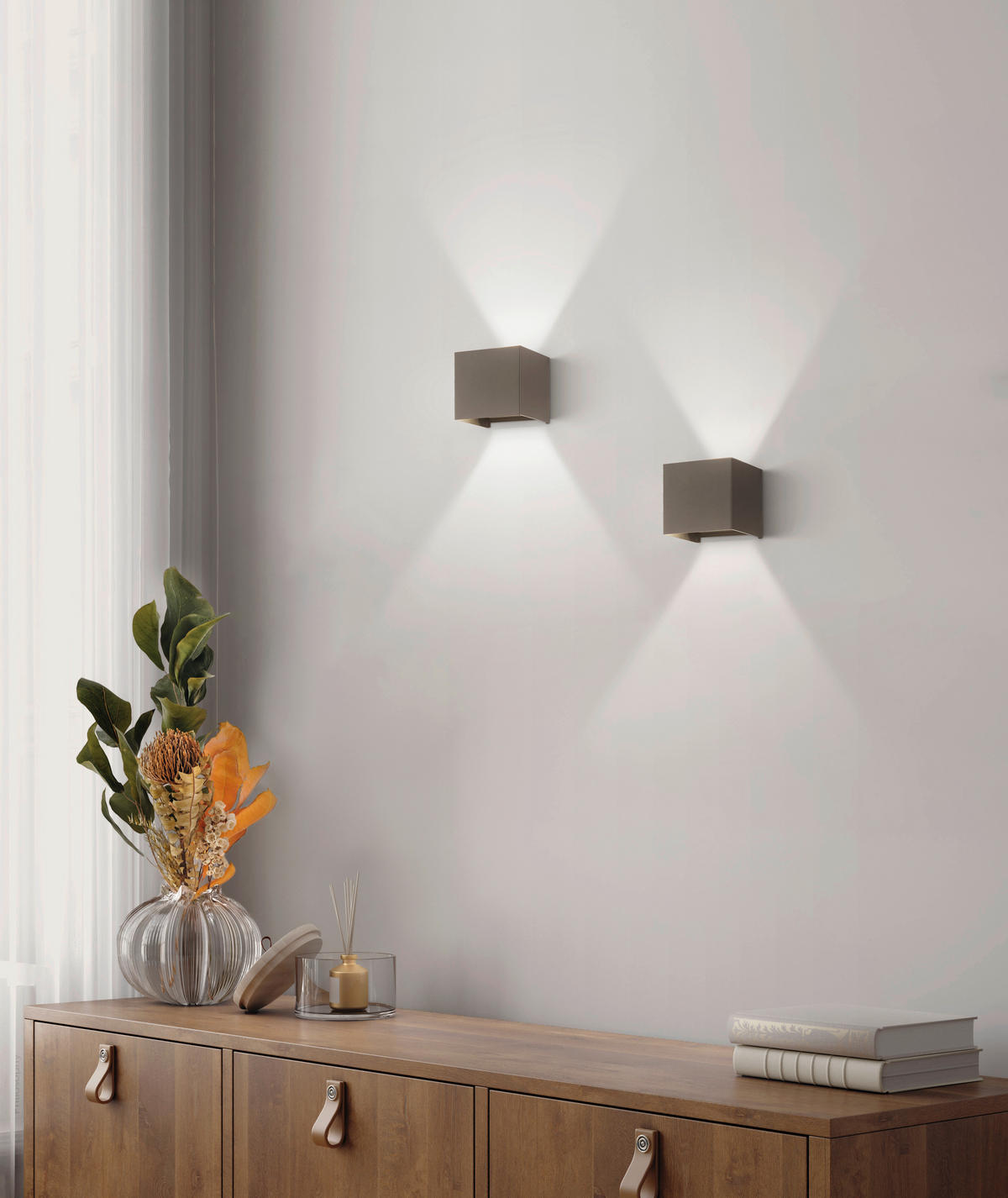 LED-Außen-Wandleuchte 30259 schwarz B/H/T: ca. 11x10x10 cm Wall - schwarz (11,00/10,00/10,00cm) - Fischer & Honsel