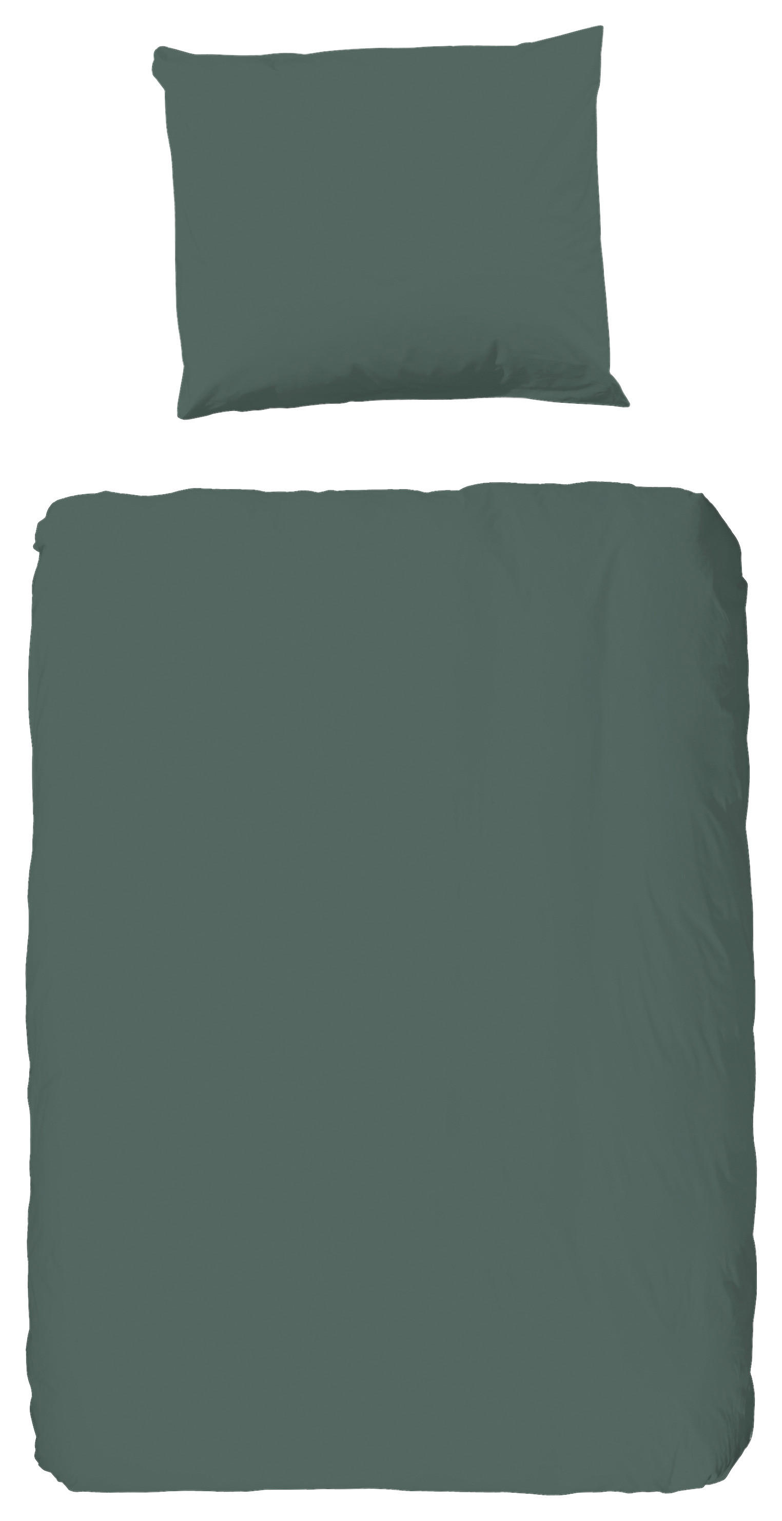 Bettwäsche olive Baumwolle B/L: ca. 120x150 cm Bettwäsche-Baumwolle - olive (120,00/150,00cm) - Good Morning