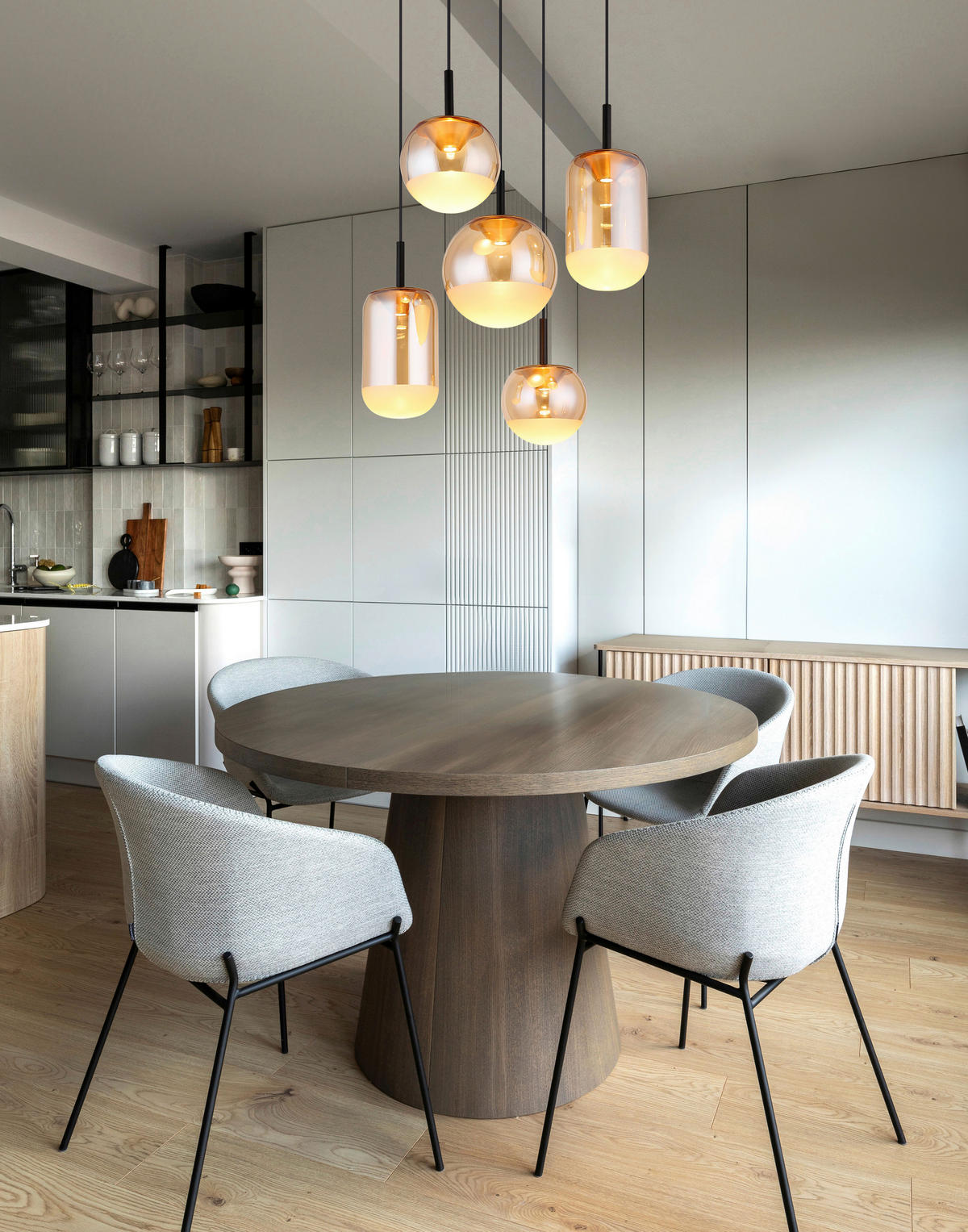 GLOBO LED-Hängeleuchte schwarz messing Metall Aluminium H/D: ca. 150x71 cm 1.0 Brennstellen SEVERIN - messing/schwarz (71,00/150,00cm) - GLOBO