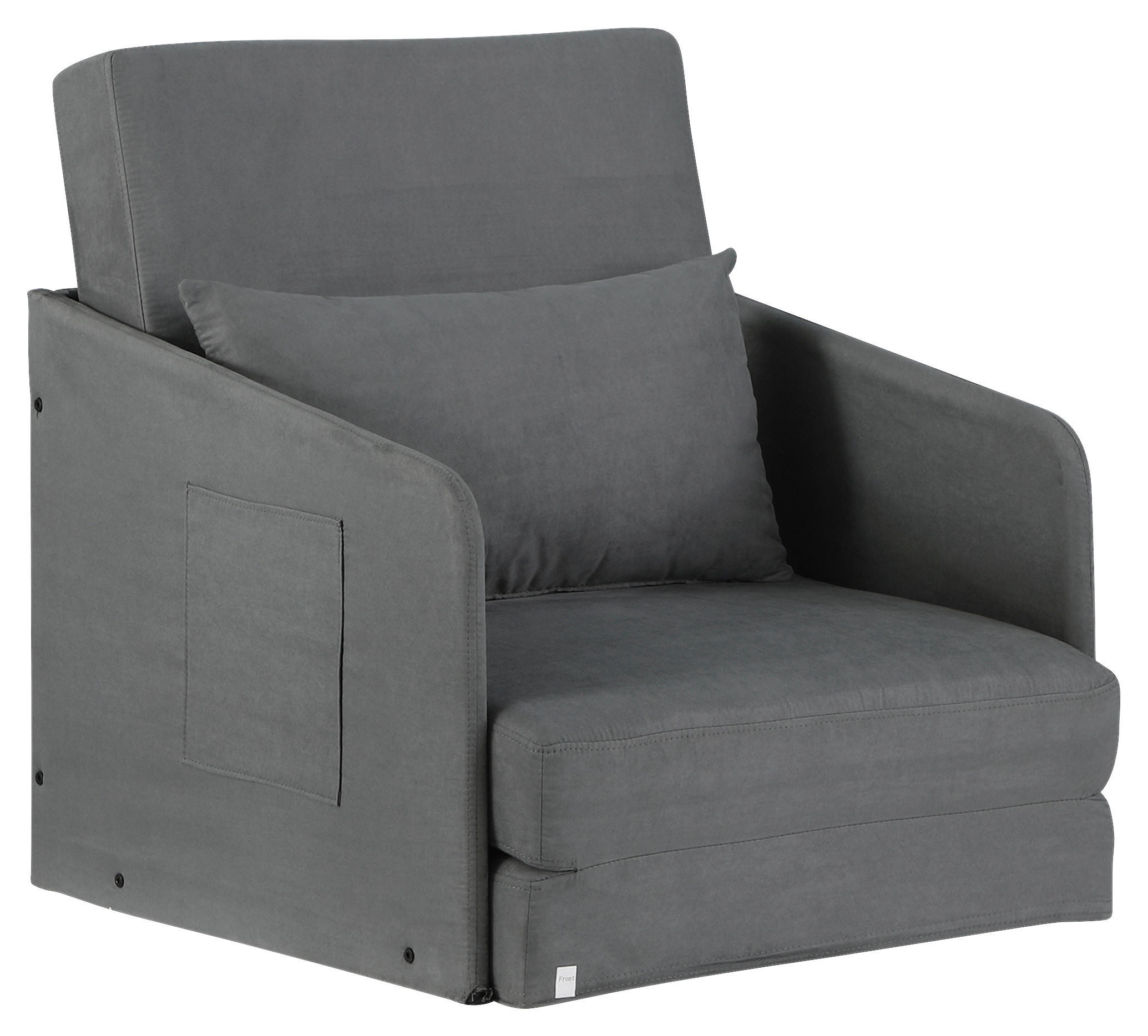 Schlafsofa 833-036 grau B/H/T: ca. 70x77x76 cm 833-036 - grau (70,00/77,00/76,00cm) - HOMCOM