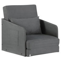 Schlafsofa 833-036 grau B/H/T: ca. 70x77x76 cm 833-036 - grau (70,00/77,00/76,00cm) - HOMCOM