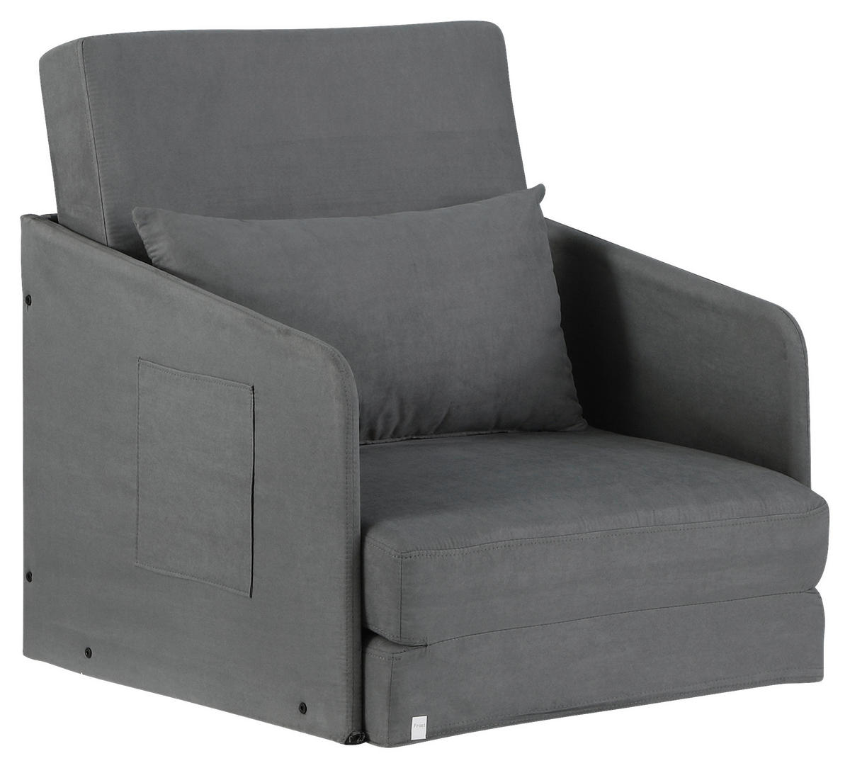 Schlafsofa 833-036 grau B/H/T: ca. 70x77x76 cm 833-036 - grau (70,00/77,00/76,00cm) - HOMCOM
