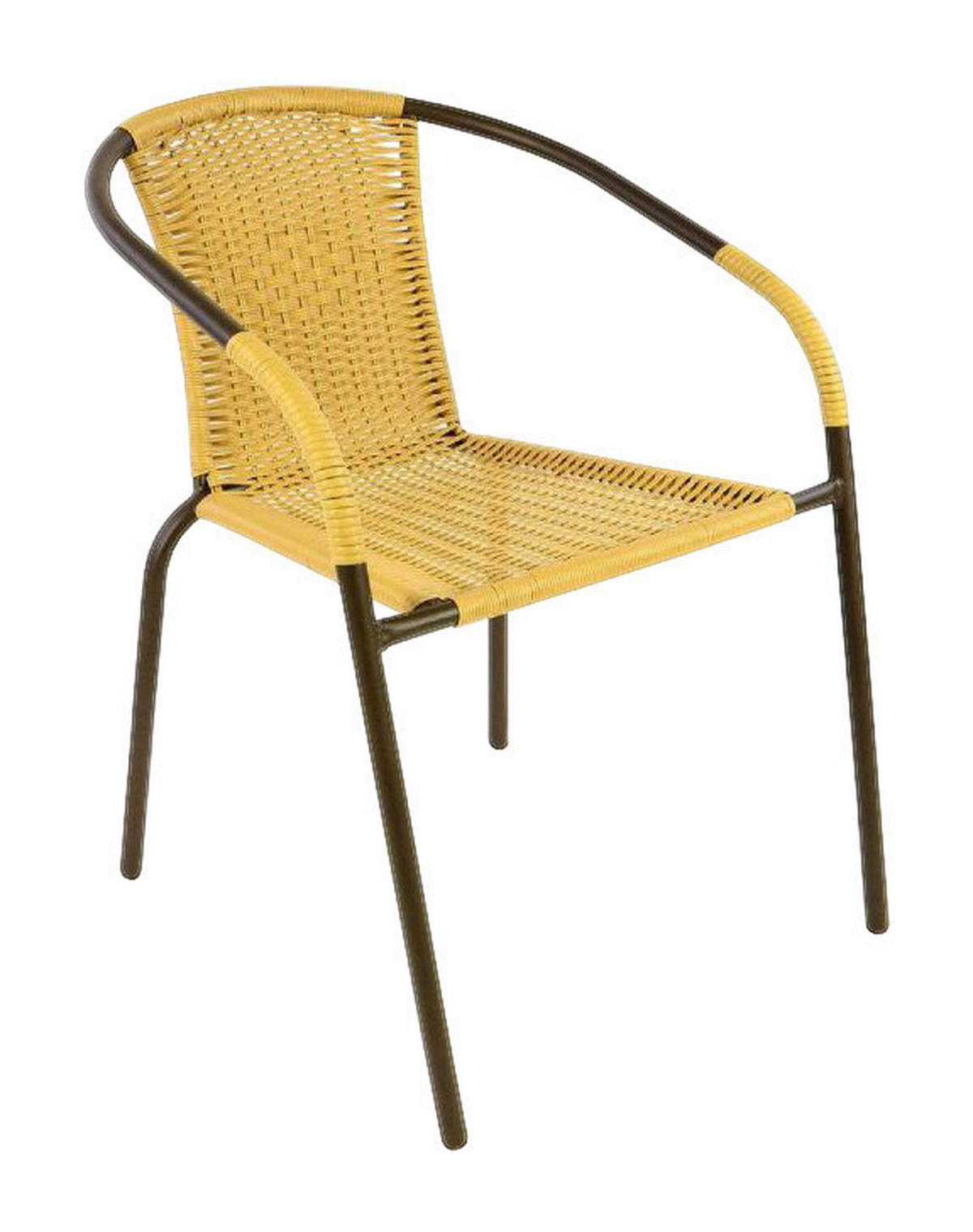 VCM Gartensitzgruppe braun Stahl B/H/T: ca. 53x73x60 cm Gartensitzgruppe_5tlg. - braun (53,00/73,00/60,00cm) - VCM