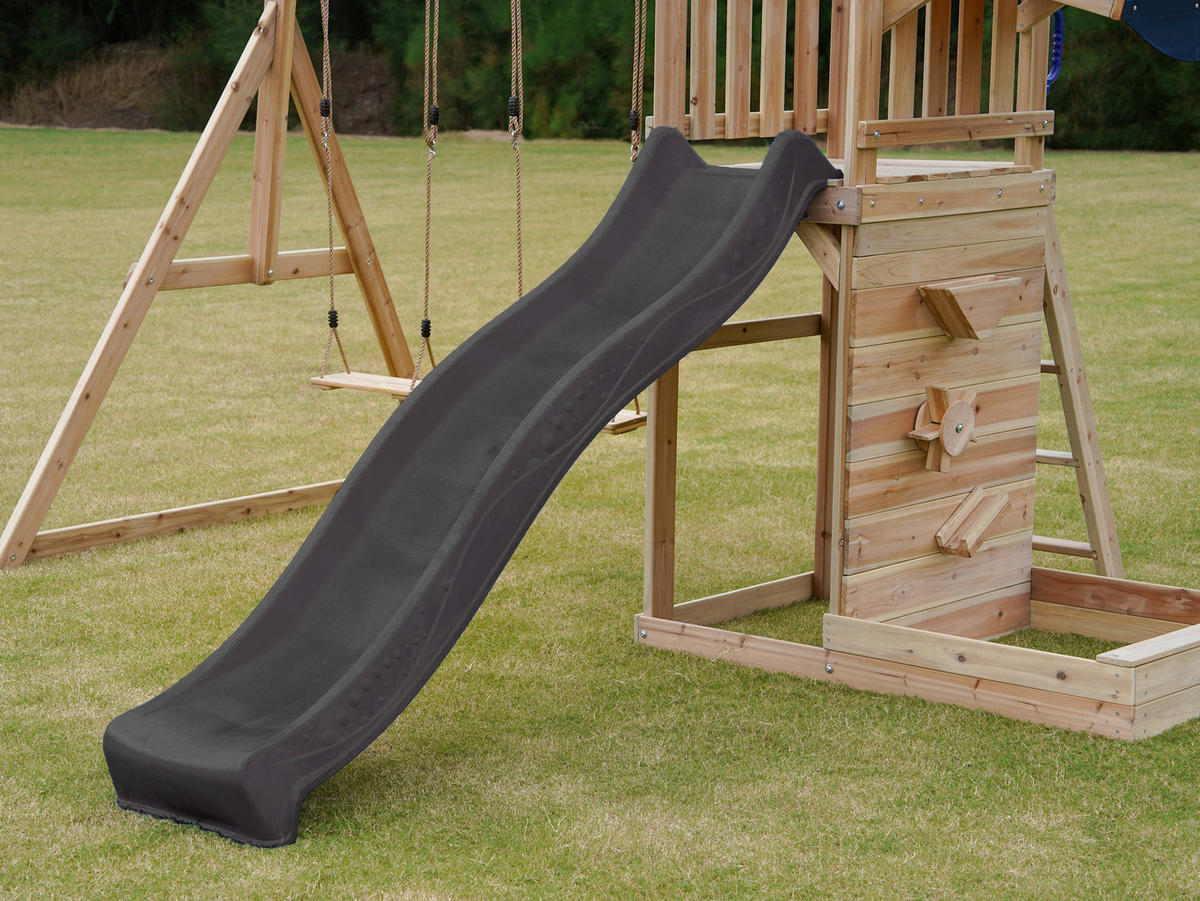 AXI Spielturm Malik grau B/H/L: ca. 345x270x336 cm Malik - braun/grau (336,00/345,00/270,00cm) - AXI