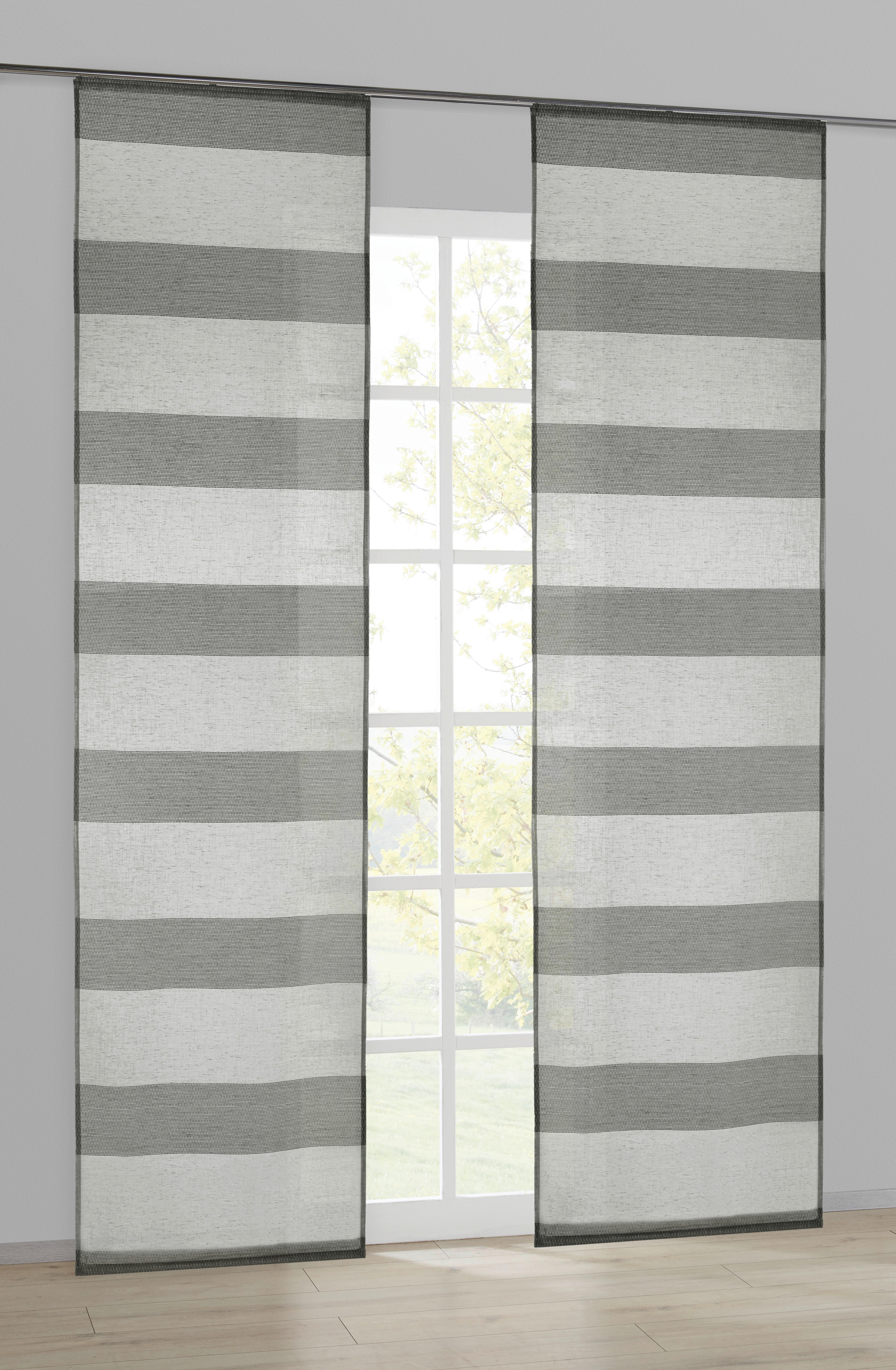 Schiebevorhang Andrea grau B/L: ca. 60x245 cm Andrea - grau (60,00/245,00cm) - POCOline