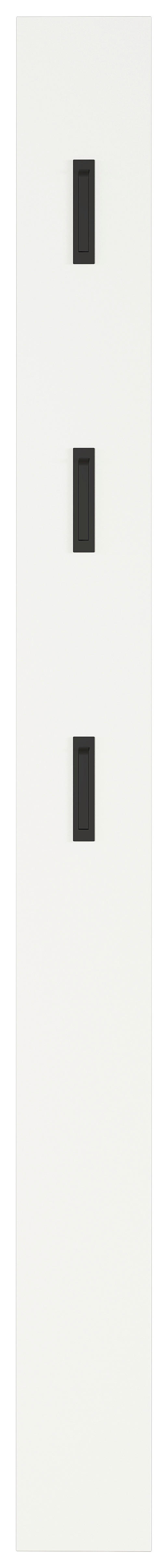 Garderobenpaneel 3728-84 weiß B/H/T: ca. 15x170x3 cm 3728-84 - weiß/schwarz (15,00/170,00/3,00cm) - Germania