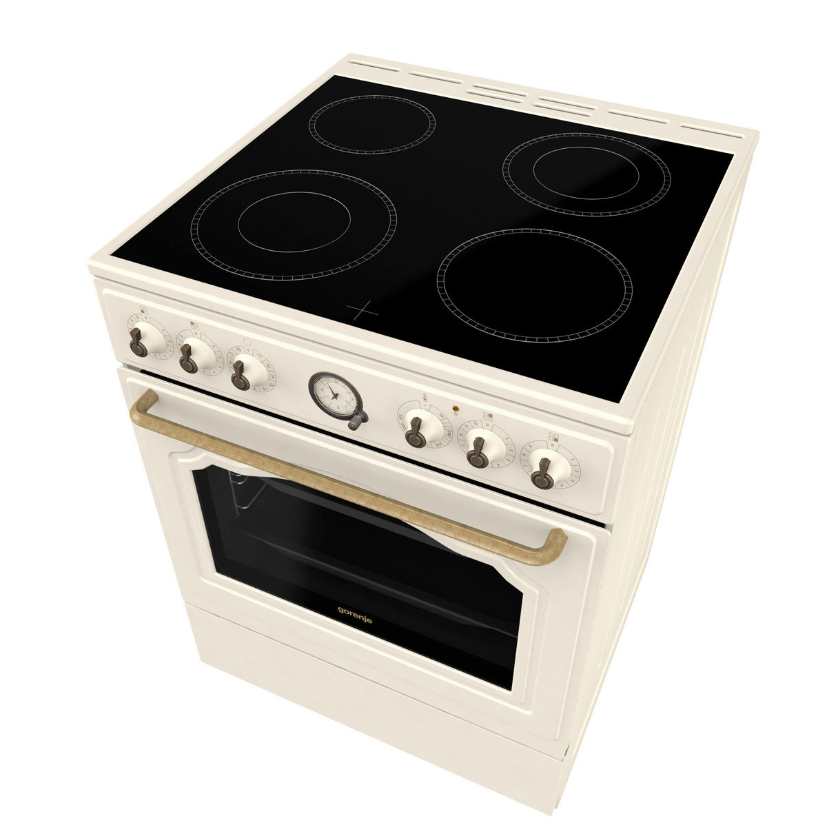 Gorenje Stand-Elektroherd beige B/H/T: ca. 60x85x60 cm Stand-Elektroherd GECS6B70CLI - beige (60,00/85,00/60,00cm) - Gorenje
